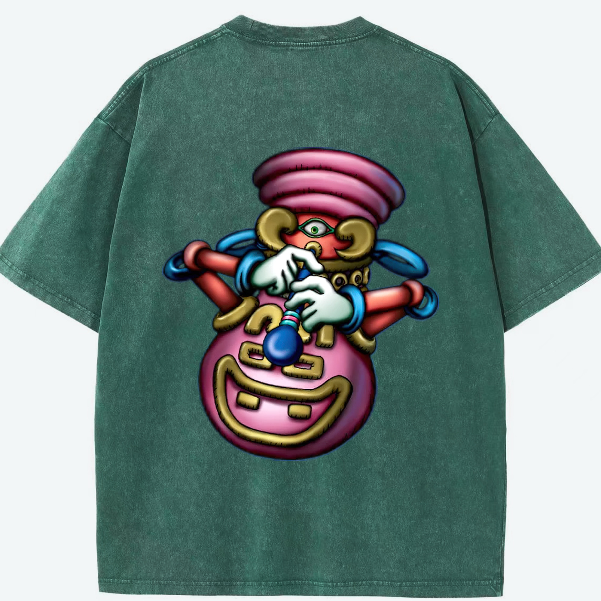 （画像用） 遊☆戯☆王 Yu-Gi-Oh! 綿100% ヴィンテージ風 半袖Tシャツ（背面プリント）